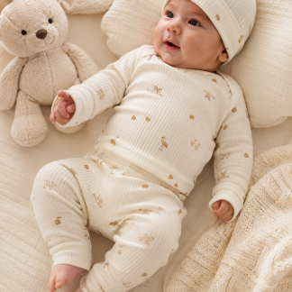 Conjunto Carter's® 2 Piezas con Estampado de Aves para Bebé | 3 Meses