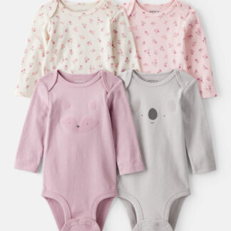 Pack Carter’s 4 Bodys Koalitas para bebé niña | 18 Meses