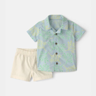 Conjunto Carter's para bebé niño – 2 piezas coral | 24 meses