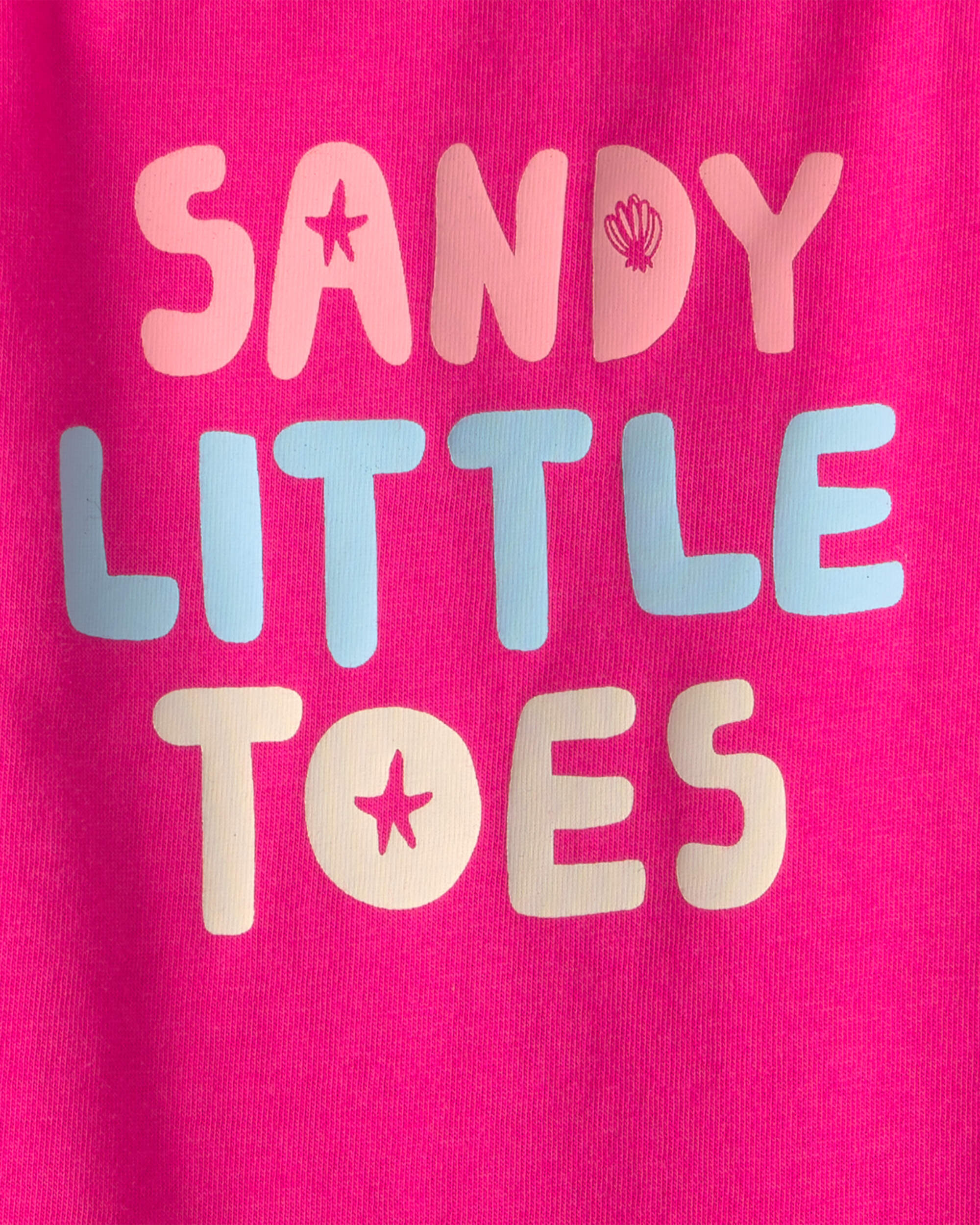 Body Carter’s “Sandy Little Toes” para Beba – Rosado - Talla 12 meses - Imagen 2