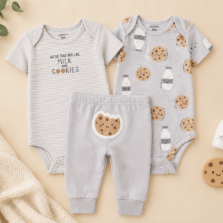 Conjunto Carter’s Cookies de 3 piezas para bebé niño de 18 meses